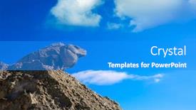  Presentation with maya - Theme having mexican iguana in tulum with caribbean sea of riviera maya mexico background and a teal colored foreground