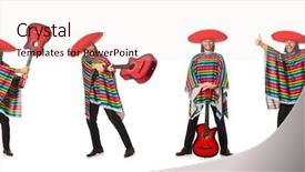  Presentation with mexican - Slide deck featuring mexican in vivid poncho holding background and a lemonade colored foreground