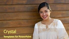  Presentation with mexican culture - Presentation theme consisting of mexican latin woman with ethnic background and a tawny brown colored foreground