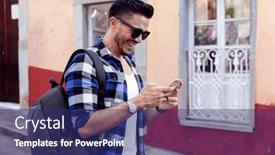  Presentation with mexican - PPT layouts having mexican-man-visiting-colorful-guanajuato background and a navy blue colored foreground