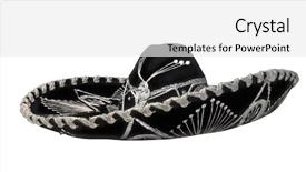  Presentation with mariachi - Amazing PPT layouts having mexican mariachi hat backdrop and a white colored foreground