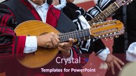  Presentation with mexico city - Slide deck enhanced with mexican-musicians-mariachi background and a tawny brown colored foreground