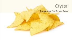  Presentation with nachos - PPT layouts consisting of mexican-nachos-chips-isolated background and a blonde colored foreground