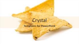  Presentation with nachos - Amazing slide deck having mexican nachos chips isolated backdrop and a yellow colored foreground