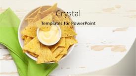  Presentation with nachos - Beautiful PPT layouts featuring mexican-nachos-chips-with-cheese backdrop and a lemonade colored foreground