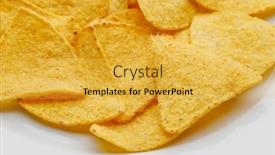  Presentation with mexican nachos tortilla chips - Theme having mexican-nachos-tortilla-chips-close background and a yellow colored foreground