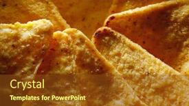  Presentation with mexican nachos tortilla chips - Audience pleasing slides consisting of mexican-nachos-tortilla-chips-close backdrop and a tawny brown colored foreground