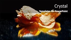  Presentation with mexican nachos tortilla chips - PPT layouts enhanced with mexican-nachos-tortilla-chips-heap background and a black colored foreground