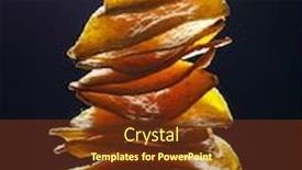  Presentation with mexican nachos tortilla chips - PPT theme enhanced with mexican-nachos-tortilla-chips-stack background and a tawny brown colored foreground