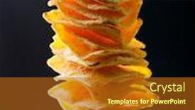  Presentation with mexican nachos tortilla chips - Amazing theme having mexican-nachos-tortilla-chips-stack backdrop and a tawny brown colored foreground