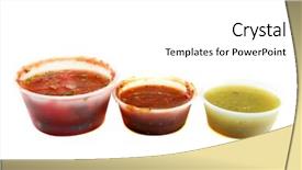  Presentation with salsa instruments - PPT theme consisting of mexican salsa from a resturant background and a white colored foreground