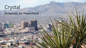  Presentation with texas - Cool new PPT theme with mexican side of the border backdrop and a light blue colored foreground