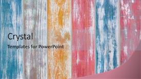  Presentation with wood texture - Theme enhanced with mexican stripes chalk painted wood background and a light blue colored foreground