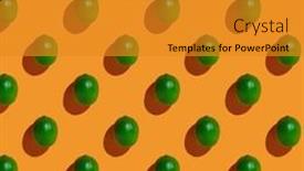  Presentation with top fiesta - Slides having mexican-style-lime-on-orange background and a gold colored foreground