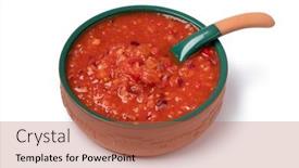  Presentation with mexican - Slide deck consisting of mexican-terracotta-bowl-with-fresh background and a coral colored foreground