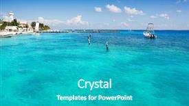  Presentation with maya - PPT layouts featuring mexican village - puerto morelos beach in mayan background and a teal colored foreground