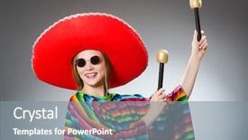  Presentation with mexican - Presentation theme consisting of  background and a  colored foreground