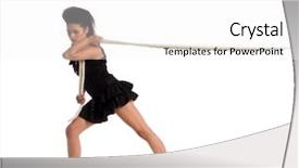  Presentation with towing - Beautiful slides featuring mexican war - pretty woman in a black backdrop and a white colored foreground