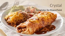  Presentation with mexican - Cool new presentation design with mexican-wet-burrito-platter backdrop and a lemonade colored foreground