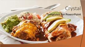  Presentation with mexican - Amazing presentation theme having mexican-wet-burrtio-platter backdrop and a lemonade colored foreground