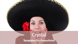  Presentation with white and black woman climbing ladders - Slides enhanced with mexican woman isolated background and a coral colored foreground