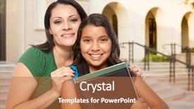  Presentation with latina - Cool new PPT layouts with latina - proud hispanic mother and daughter backdrop and a coral colored foreground