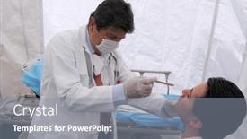  Presentation with swine flu - PPT theme consisting of mexico-city-april-29 background and a gray colored foreground