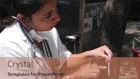  Presentation with h1n1 - Presentation theme enhanced with mexico-city-april-30-close background and a coral colored foreground