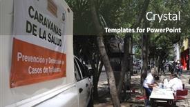  Presentation with h1n1 - PPT theme featuring mexico-city-april-30 background and a tawny brown colored foreground