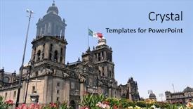  Presentation with mexico city - Cool new presentation with mexico city metropolitan cathedral catedral backdrop and a light blue colored foreground