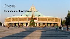  Presentation with mexico city - Presentation theme with mexico-city-mexico-december-26 background and a light blue colored foreground