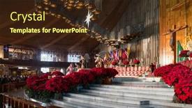  Presentation with mexico city - Presentation featuring mexico-city-mexico-december-26 background and a wine colored foreground