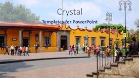  Presentation with mexico city - Beautiful PPT theme featuring mexico-city-mexico-july-13 backdrop and a sky blue colored foreground