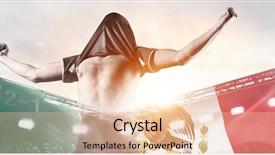  Presentation with team player - PPT layouts enhanced with mexico national team double exposure background and a lemonade colored foreground