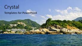  Presentation with pacific - PPT theme enhanced with mexico near puerto vallarta background and a light blue colored foreground