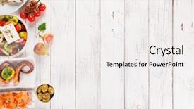  Presentation with greek - Slide set having sauce set assortment - greek food background traditional different background and a white colored foreground