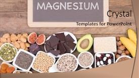  Presentation with rich - Audience pleasing slide deck consisting of mg - food rich in magnesium top backdrop and a coral colored foreground