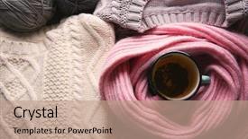  Presentation with lipton tea - Audience pleasing PPT layouts consisting of mg - mug of tea wrapped backdrop and a coral colored foreground