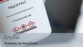  Presentation with chemical plastic - Theme consisting of mg-io4-2-magnesium-periodate background and a light gray colored foreground