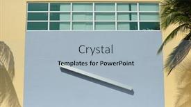  Presentation with art deco - Cool new slide deck with miami-art-deco-background-geometric backdrop and a light blue colored foreground