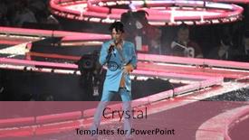  Presentation with dolphin - Amazing presentation design having miami-feb-4-prince-performs backdrop and a coral colored foreground