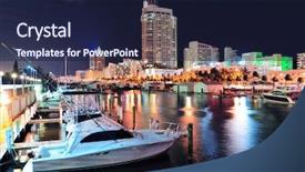  Presentation with miami beach - Slide deck enhanced with background never tell the truth background and a dark gray colored foreground.