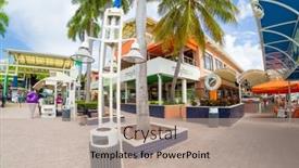  Presentation with miami - Slide set with miami-usa-august-5-2015 background and a mint green colored foreground