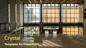  Presentation with rail - Beautiful PPT theme featuring miaoli-taiwan-november-14th-2019 backdrop and a tawny brown colored foreground