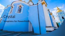  Presentation with michael schumacher king formula 1 - PPT layouts with st michael's golden-domed background and a teal colored foreground