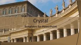  Presentation with vatican - Presentation with michaelangelo - saint peter's basilica vatican city background and a coral colored foreground