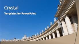  Presentation with peter - Beautiful PPT layouts featuring michaelangelo - st peter's basilica backdrop and a teal colored foreground