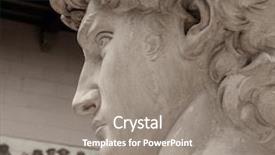  Presentation with michelangelo - Audience pleasing presentation theme consisting of michelangelo in florence italy architecture backdrop and a gray colored foreground