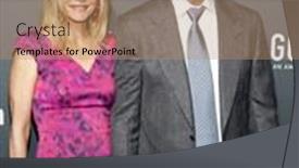  Presentation with west - Presentation theme consisting of michelle-pfeiffer-and-david-e background and a coral colored foreground