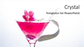  Presentation with caviar - Colorful PPT theme enhanced with micology - molecular mixology - cocktail backdrop and a  colored foreground